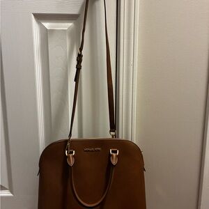 Michael Kors Tan Leather Shoulder Bag